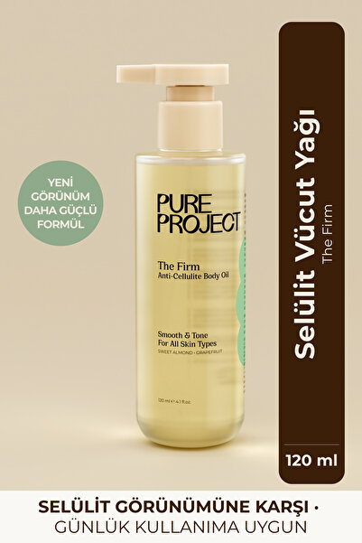 Pure Project Selülit Karşıtı Vücut Yağı 120 ml | Sıkılaştırıcı Etki & Pürüzsü...
