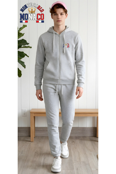 HOFFNUNG Set de trening oversize unisex MONTE CARLO MONACO cu glugă și picior...