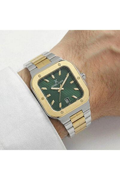 Daniel Klein Premium Silver and Gold Stainless Steel Watch for Men DK.1.14142-5