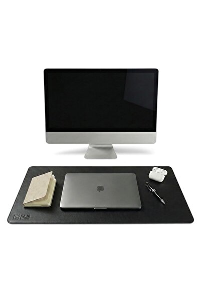 LOS CAJA 40x90 Deri Masa Pad - Premium Kaymaz Deri Mousepad Ve Klavye Mouse A...