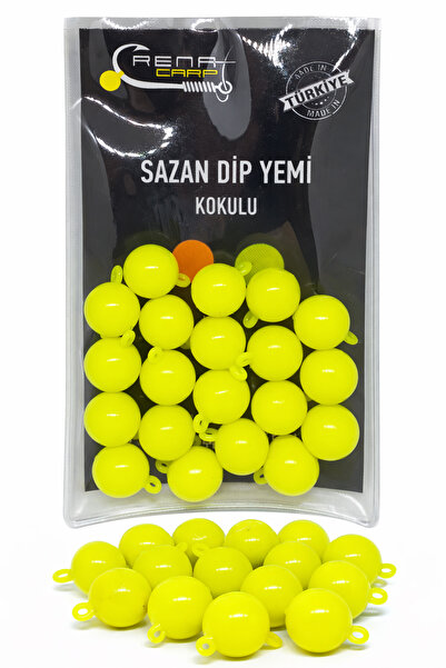 RENAT CARP Kulplu Kokulu Fluo Yeşil Top Sazan Dip Yemi 12 Mm (20 Adet)