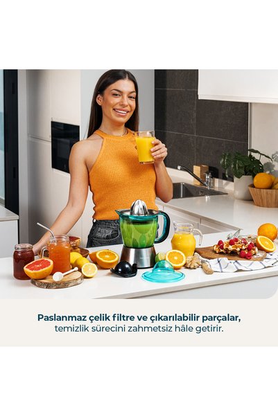 CECOTEC Zitra Full Steel Electric Citrus Juicer |   Stainless Steel, Automatic, Non-Drip