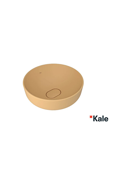 KALE Zero 2.0 40x40 Cm Mat Sarı Yuvarlak Çanak Lavabo