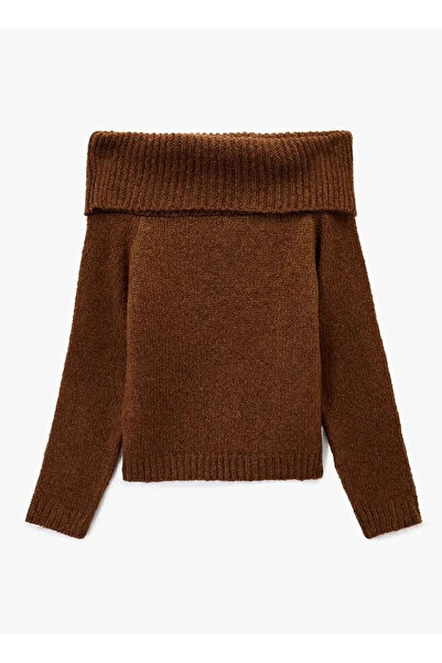 Koton Πλεκτό πουλόβερ με μακριά μανίκια oversized