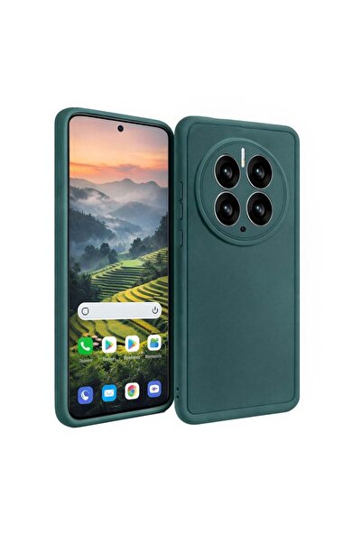 Vissona Huawei Mate 50 pro Uyumlu Kamera Çıkıntılı Mat Silikon Telefon Kılıfı