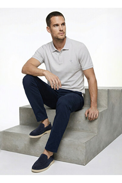 Fabrika Gri Erkek Regular Fit Polo T-Shirt NOBRO CEPSIZ NB