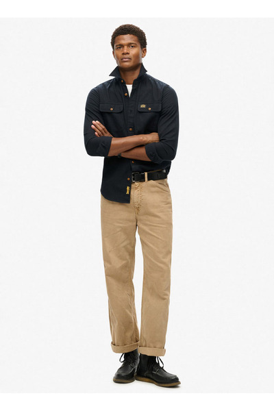 SUPERDRY Siyah Erkek Regular Fit Gömlek M4010723A-12A
