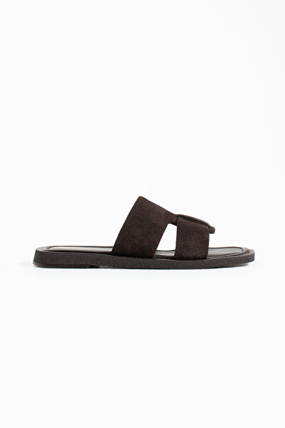 Siena Shoes شبشب نسائي من الجلد الطبيعي من Udera باللون البني من جلد الغزال