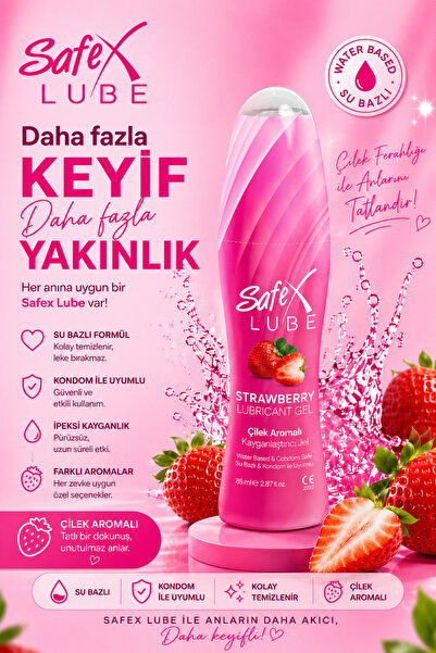 Safex Lube Kayganlaştırıcı Jel Çilek