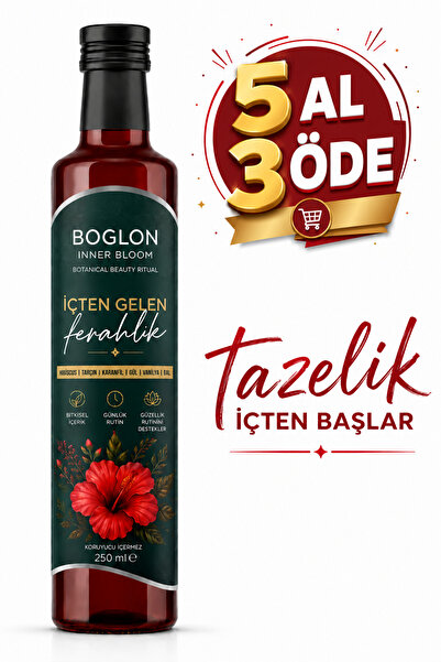 boglon Inner Bloom Hibiscuslu Bitkisel Şurup 250 ml – Günlük Fresh Routine