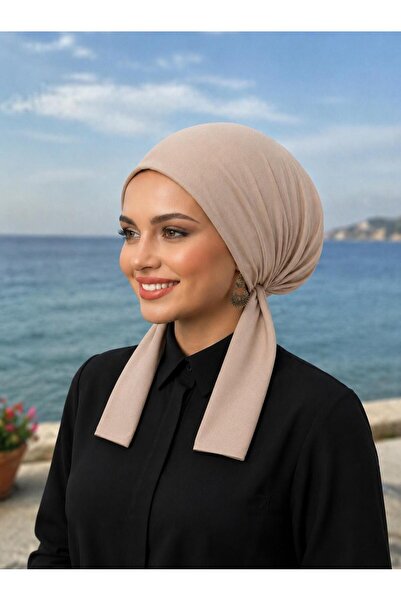 R&S modibone Scarf Bonnet Cotton Fabric Non-Slip Ecru Color