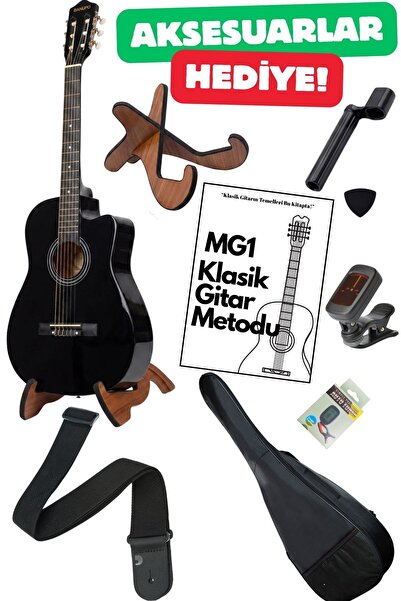 Genel Markalar KLASİK GİTAR SETİ 4/4 - Kılıf+Stand+Akord Aleti+Pena) TÜM AKSE...