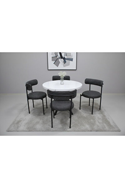 ROYALİSA TABLE CHAİR ROYALİSA 4 KİŞİLİK MUTFAK MASA SANDALYE TAKIMI