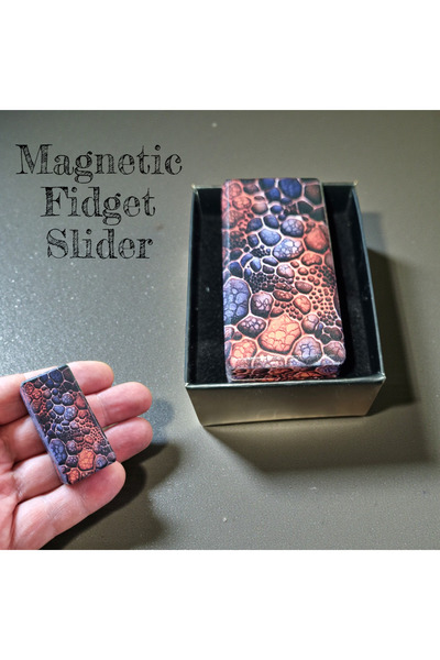 SEF-X Ahsap Tasarım Manyetik Ahşap Stres Slider - Magnetic Fidget Toy - Odakl...