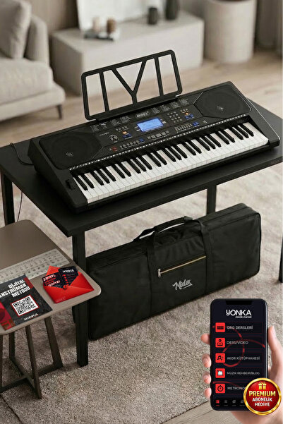 Midex Ps-4500 Tuş Hassasiyetli 61 Tuşlu Org Dijital Lcd Ekran Usb Mp3 (ÇANTA ...