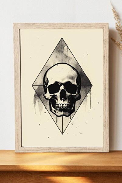 Luna Marissa Αφίσα Skull - Αφίσα τοίχου από γυαλιστερό χαρτί χωρίς πλαίσιο