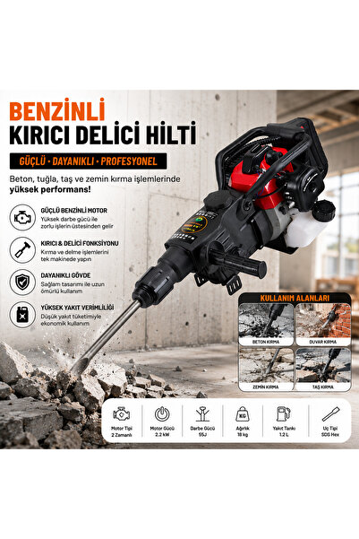SCHUTZENGER Germany 7.9 Hp 62cc Benzinli Kırıcı Delici Hilti Prof