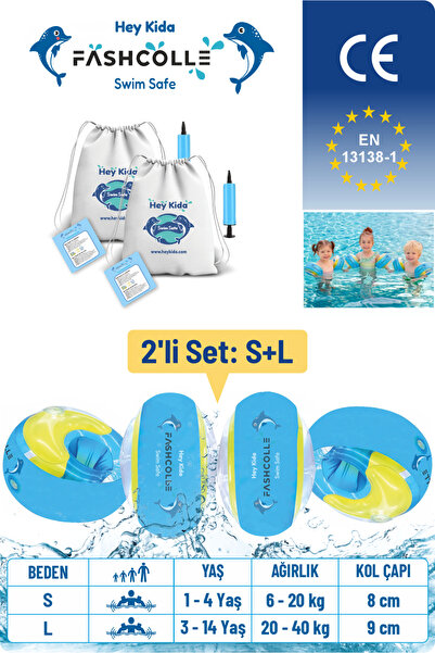 Fashcolle Small Beden Şişme Deniz Kolluğu 2'Lİ KARMA SET