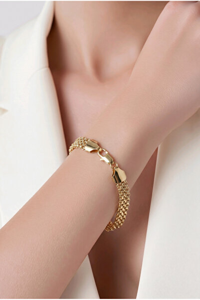 OEM BRATARA DANTELATA DAMA PLACATA CU AUR 14 K