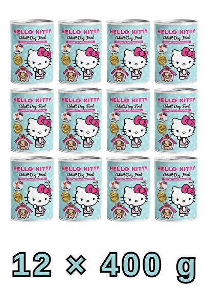 Hello Kitty Adult Dog Chicken (400g) ×12 Cans: Protein formula for vitality| ...