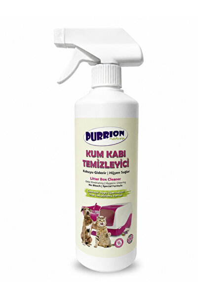 Purrion Natura Kedi ve Köpek Kum Kabı Temizleyici Koku Giderici Çamaşır Suyu İçermeyen Doğal Formül 875 ml