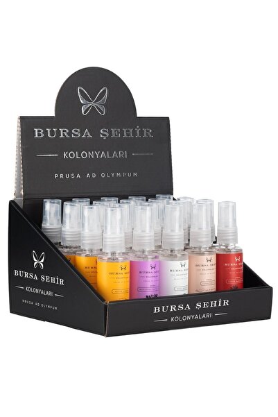 BURSA ŞEHİR KOLONYALARI Kolonya Seti, 45 ml, (ALTIN LİMON, MİSİ SİYAH İNCİR Ç...