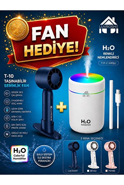 FAN+ 300 Ml Ultrasonic Air Humidifier Steam Machine And Aroma Diffuser H2O