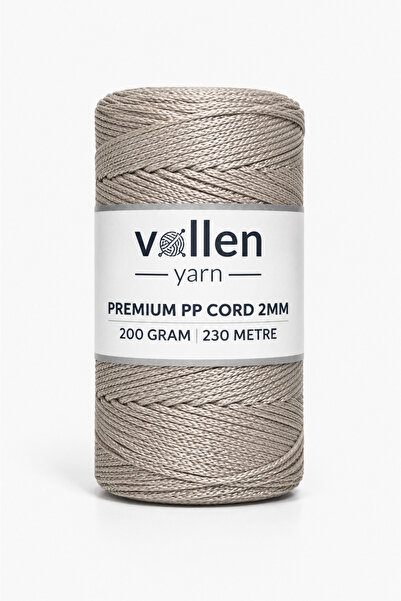 vollen yarn 200gr/230m Premium Polyester Makrome Ipi 2mm ,makrome Ip,makrame,...
