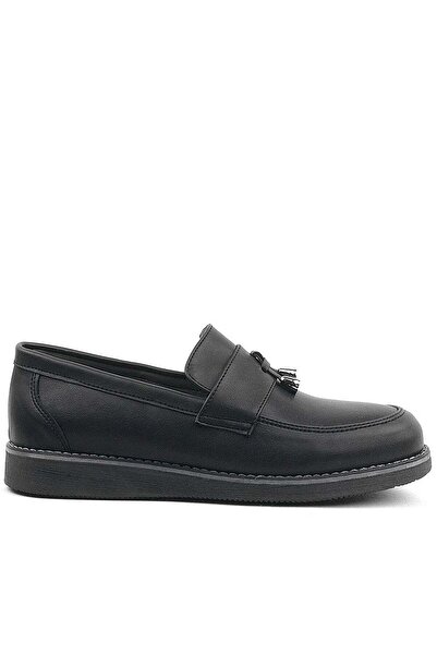 OrtopedikAL Rakerplus Black Matte Loafer Classic Children's Shoes
