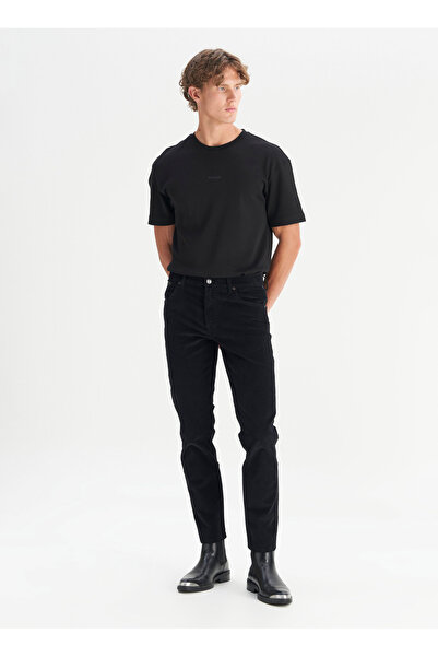 WRANGLER Siyah Erkek Slim Fit Chino Pantolon MW12SEC100 Siyah Chino Pantolon