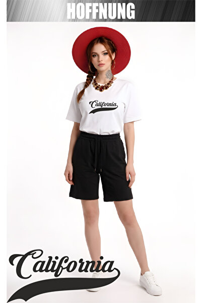 HOFFNUNG Set casual unisex cu mânecă scurtă și imprimeu CALIFORMIA HOFFNING, ...