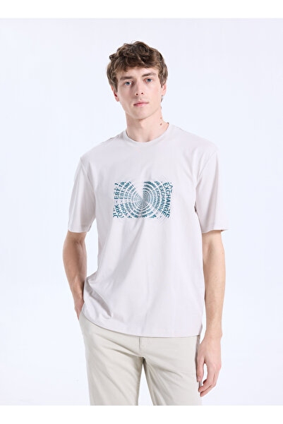 Armani Exchange Beyaz Erkek Yazı Baskılı T-Shirt XM001469AF12308M1153 T-Shirt