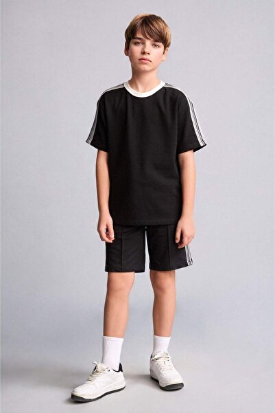 DeFacto Regular Fıt Sweatshirt Kumaşı Şort Erkek Çocuk H4133A826HS
