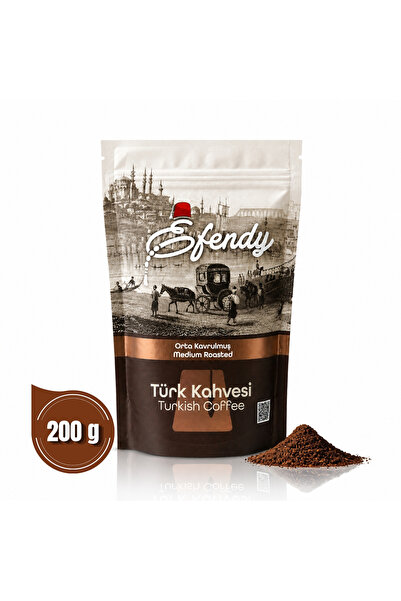Shazel Efendy Türk Kahvesi Orta Kavrulmuş 200gr | Geleneksel Orta Kavrum
