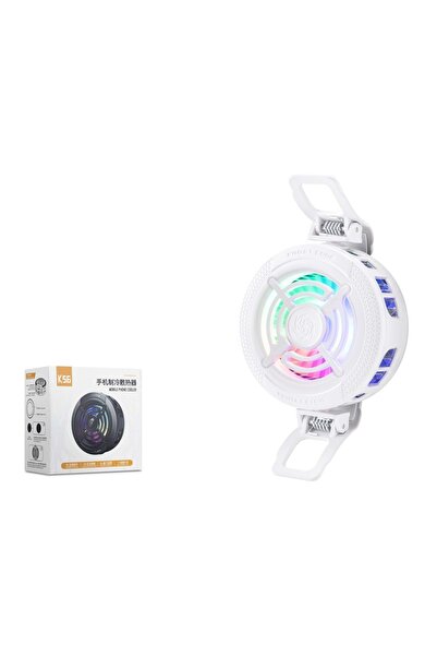 HADRON K56 Klipsli Telefon Soğutucu Fan RGB Beyaz
