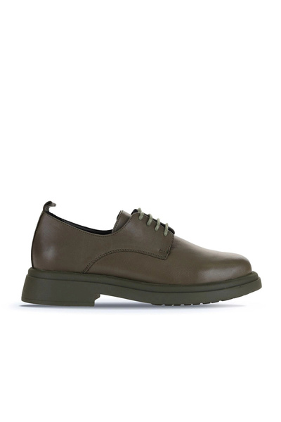 Bueno Shoes Khaki Leather Women's Classic Shoes 01Wz4006