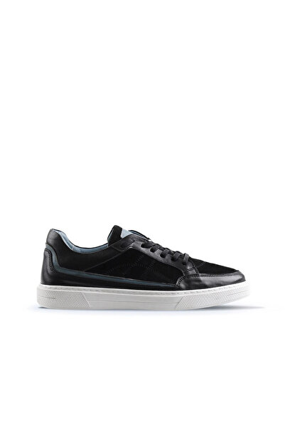 Bueno Shoes حذاء رياضي رجالي جلد متعدد الألوان أسود 16ma7084