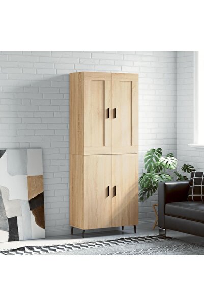 Concept Dulap înalt, stejar sonoma, 69,5x34x180 cm, lemn compozit
