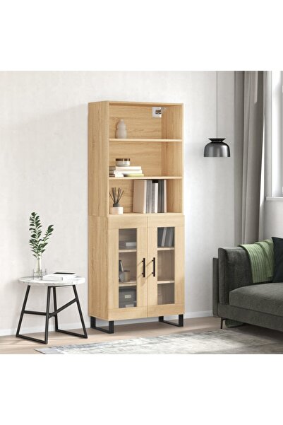 Concept Dulap înalt, stejar sonoma, 69,5x34x180 cm, lemn compozit