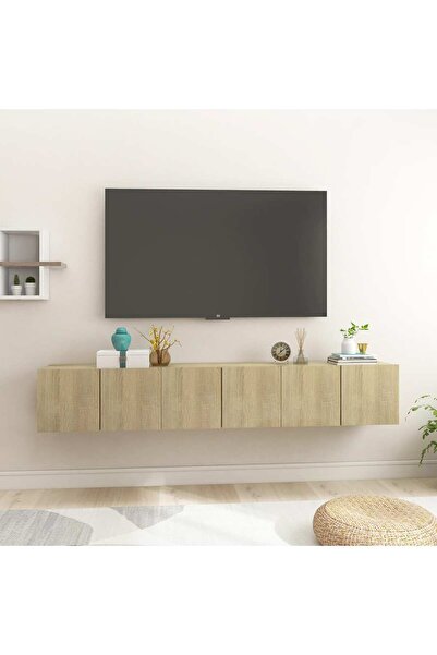 Concept Dulapuri TV suspendate 3 buc. stejar sonoma 60x30x30 cm