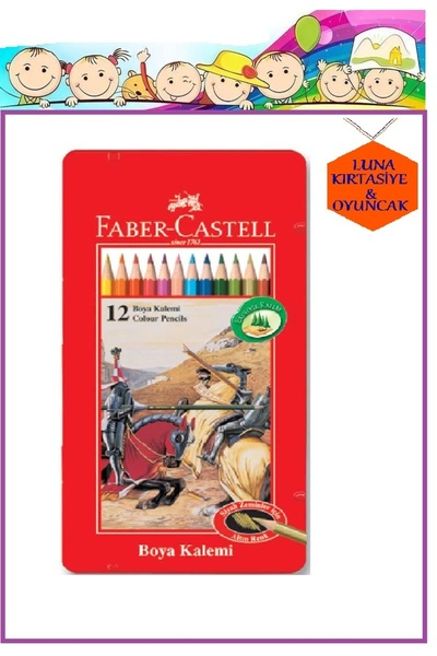 Faber Castel 12'Lİ METAL KUTU KURU SULU BOYA