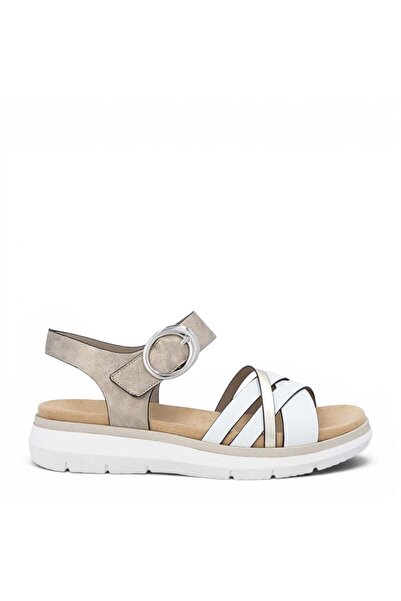 Remonte Sandale casual, damă, REMONTE, D2K55-90 alb, piele, 38
