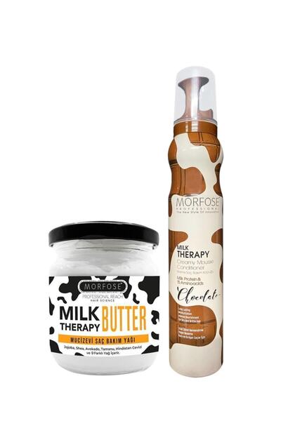 Morfose Milk Therapy Saç Köpüğü Chocolate 200 ml Milk Therapy Butter Yağ Içer...