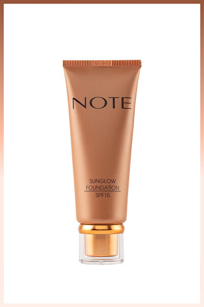 NOTE Sunglow 10 Işıltılı Spf 15 Bronzlaştırıcı Fondöten
