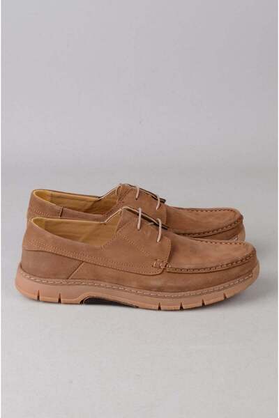 SEÇ KUNDURA Kmc 3318 Genuine Leather Casual Men's Shoes Tan