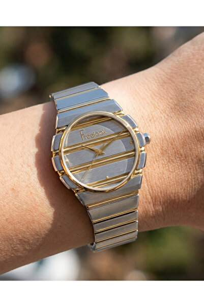 Freelook Charmant Silver and Gold Stainless Steel Watch for Women FL.1.10543-4