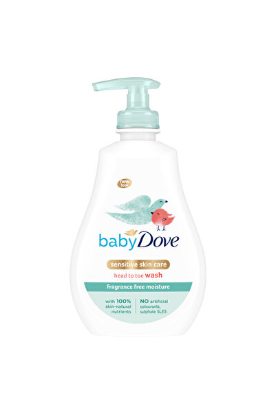Baby Dove Hassas Ciltli Bebekler İçin Parfümsüz Saç Ve Vücut Şampuanı 400 Ml