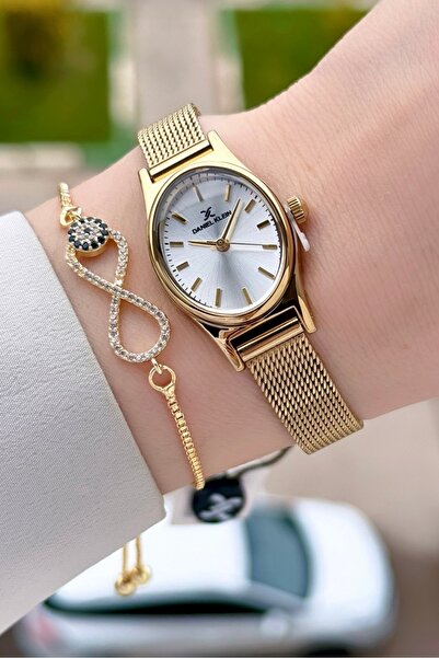 Daniel Klein Gold Renk Hediye Paketli 21 Mm Kadın Kol Saati