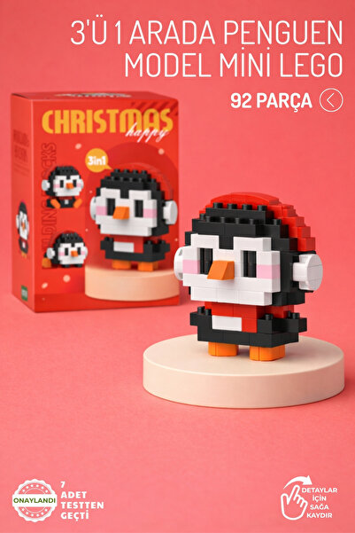 Nandy Home 3 in 1 Penguin Model Character Figure 3D Building Toys