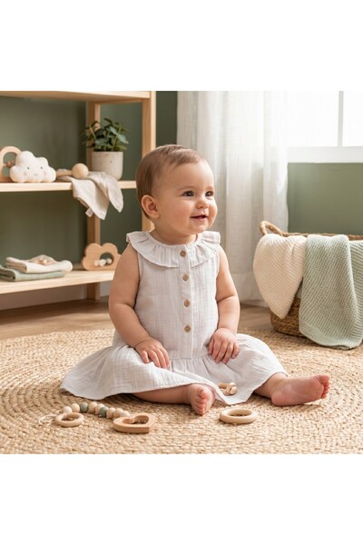 Tiffany Baby Kıds Tiffany Baby Muslin Theme Dress 26086